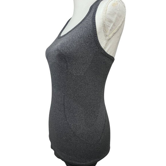 Lululemon Swiftly Tech Womens Dark Gray Racerback Tank Top Small Stretch Mesh - Picture 8 of 10